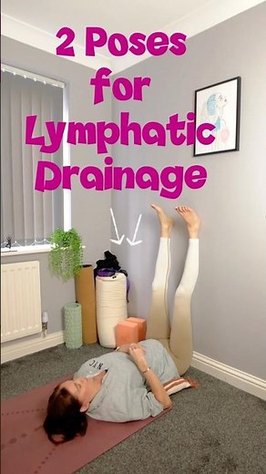 Boost lymphatic flow with these 2 gentle yoga poses. #gentleyoga #lymphdrainage #yogatips #yogaflow