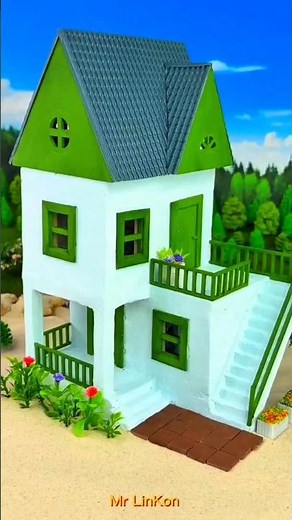 Making a Small House with Mini Blocks 🏠 | DIY Craft
