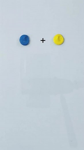 Mixing Blue and Yellow | What Color Do You Get? 🌈 #colormixing #shorts #colorexperiment #paintmixing