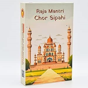 Raja Mantri Chor Sipahi Board Game for Adults | Light Strategy | Bluffing