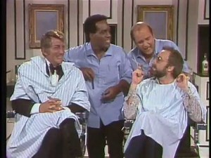 Peter Sellers, Nipsey Russell, Dom DeLuise and Dean Martin in The Barber Shop Sketch - The Dean