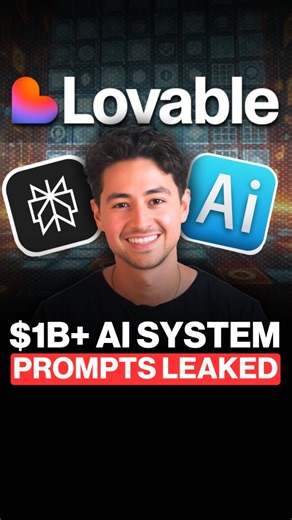 Nick Saraev on Instagram: "Comment "PROMPTS" to get this Github Repo with AI System Prompts from Top Companies. A massive leak just hit. It exposed full system prompts from top AI coding tools. Think Cursor. Manus. Bolt. Lovable. And more. From startups to big players like Devin AI. Replit. Perplexity. The GitHub repo has it all, check Augment Code, Claude Code, Cluely, CodeBuddy, Comet, Cursor, Devin AI, Junie, Kiro, Leap.new, Lovable, Manus, Notion AI, Orchids.app, Perplexity, Poke, Qoder, Rep