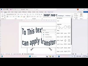 How To Write Curve Text In MS Word