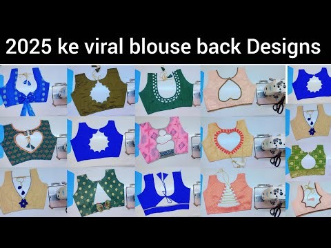 Trending 15+ Blouse Back Neck Designs 2025 || Viral Blouse Back Neck Designs|New Model Blouse Design