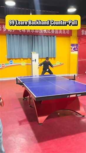 Is a counter-attack with a backhand worth 99 points? #tabletennis #pingpongtips #instructions