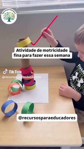 Atividade Divertida para Motricidade Fina Infantil