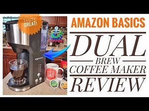 Amazon Basics Standard Dual Brew Single Serve Coffee Maker K-Cup Review & How To Make Coffee