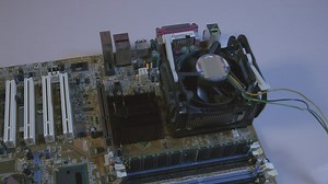Removing a CPU from an old motherboard - Free Stock Video