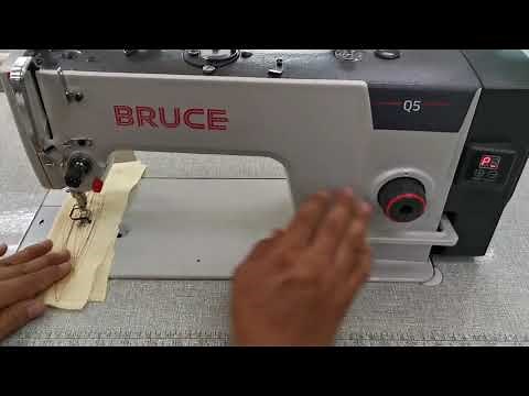 Bruce Q5 Single Needle Lockstitch Sewing Machine Demo