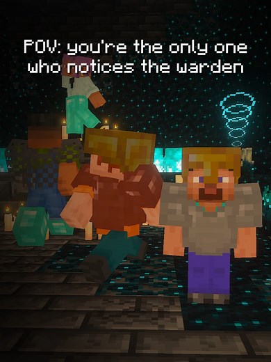 Warden Minecraft: Warden Roaming on Earth in Survival