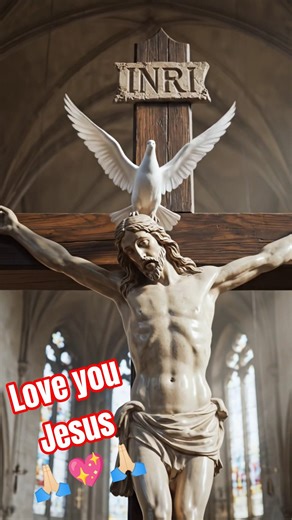 Jesus on the Cross - The church bell sound effect 🙏🏻 #jesus #shortsfeed