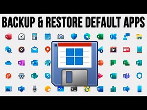 How to Backup and Restore Your Default App Settings in Windows
