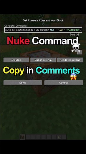 Minecraft nuke command