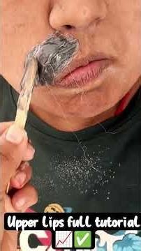 upper lips waxing full tutorial 📈✅#waxingtreatment #hairremoval #beauty #beenwax#skincare #reels