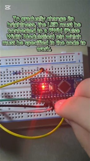 Why the led doesn't change its brightness when connected to arduino! ✅ #diy #led #pwm #arduino