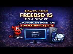 How to Install FreeBSD 15 on a New PC | Automatic ZFS Partition | Step-by-Step Guide (2025)