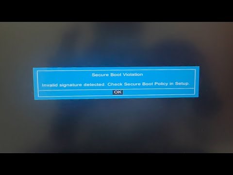 How to Fix the Secure Boot Violation