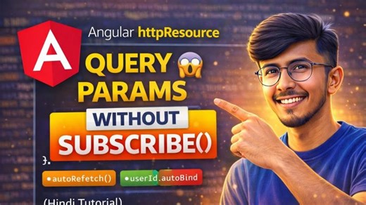 Angular httpResource with Query Params Signals Based API (Hindi) | Ayush Mandal