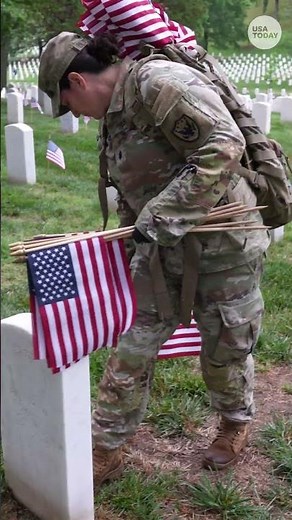 250,000 flags placed in Arlington National Cemetery for Memorial Day