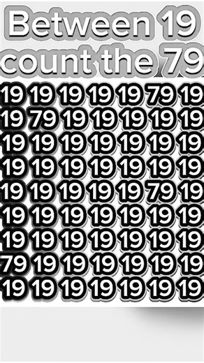 Count the numbers of 79 #eyetest #puzzletime #mathematics #puzzle #fblifestyles #quiz #usa #fyp