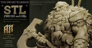 DWARF WARRIOR- PRINT and PAINT !