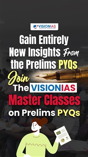 Ace the UPSC Civil Services Examination with Vision IAS Master Classes on UPSC Prelims, designed around Previous Year Questions (PYQs). Starting from 25th June at 2 PM, this 20-day intensive program offers a strategic, high-yield approach to tackle the Prelims with confidence. #UPSC2026 #VisionIAS #UPSCPYQ #UPSCPrelims #IASPreparation #BestIASCoaching #UPSCWithVisionIAS To register click on the following link : https://www.visionias.in/master-classes-upsc-prelims/ | Vision IAS | Facebook