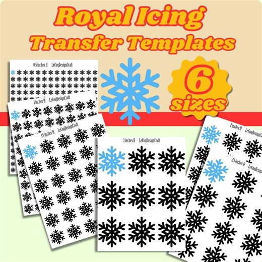 Royal Icing Transfer Sheet, Christmas Cookie Decorating Transfer Sheets Holiday PDF, Printable RI Transfers Template, Christmas Royal Icing - Etsy