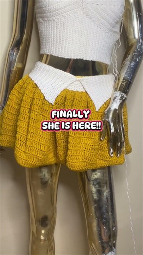 The skirt reveal you’ve been waiting for ✨🧶And yes… the tutorial is finally OUT! #bubbleskirt #diy