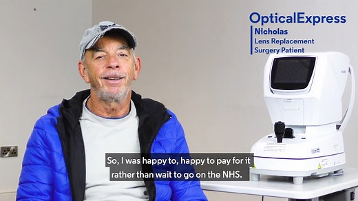 Private cataract surgery is available at Optical Express now. Thanks to our nationwide network of clinics, we have capacity to treat patients within a matter of weeks, helping to reduce the burden on the National Health Service at a time when they are most strained. For more information, book a free consultation today at Optical Express. | Optical Express