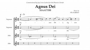 1.1K reactions · 142 shares | AGNUS DEI with Tallgrass Chamber Choir Info & sheet music https://bit.ly/3xTQC6X | Ola Gjeilo | Facebook