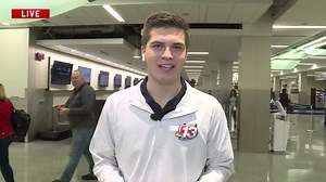 Construction continues on the new terminal at the DSM International Airport