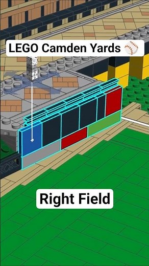 Let's create the right field deck for my LEGO Camden Yards ⚾ #mlb #baseball #lego #orioles