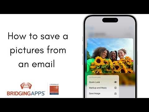 How to save a picture from an email