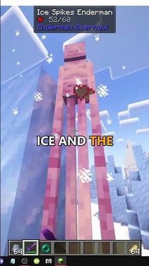 HOW THE ICE SPIKES ENDERMAN WORKS IN MINECRAFT Enderman Overhaul
