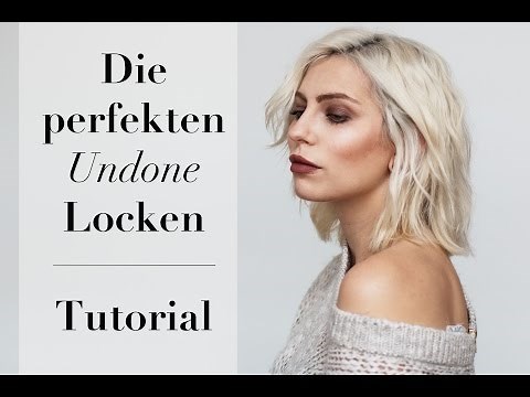 Tutorial: Undone Locken mit dem Glätteisen / Bob Frisur | Werbung
