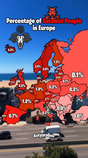 Satanists in Europe: Understanding the Percentage of People in Various Countries