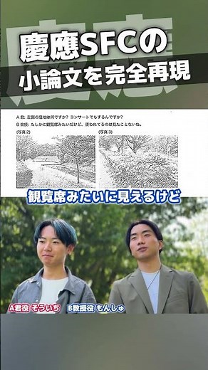 【慶應SFC】小論文の問題を完全再現してみた！