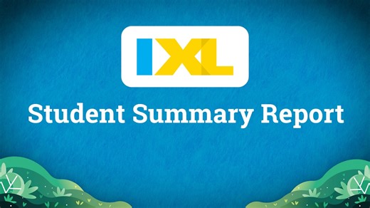 Take a tour of IXL's new Student Summary Report! Learn more: bit.ly/IXLstudentsummary | IXL