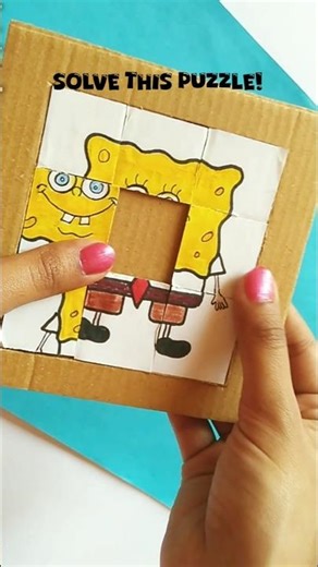 Can You Solve This Puzzle? 🧩 DIY Paper Sliding Puzzle Game