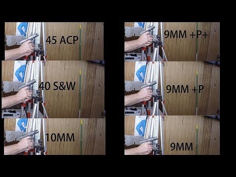 CALIBER RECOIL SHOOTING COMPARISON BETWEEN 10MM 9MM 45 ACP 40 CAL GLOCKS