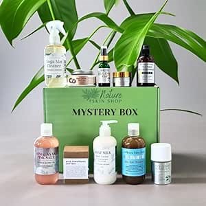 Nature Skin Shop Mystery Beauty Box - Full-Size Products - A Surprise Assortment of Natural Skincare and Hair Care - The Perfect Self Care Gift Set