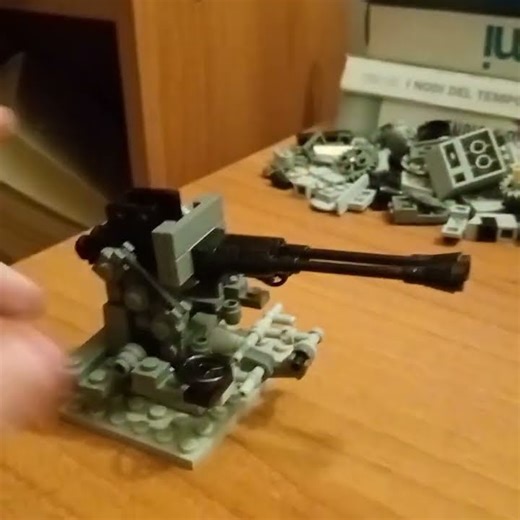 Breda 37/54 mod 1934/38 twin barrell type marina. the most powerfull aa gun of the Regia Marina