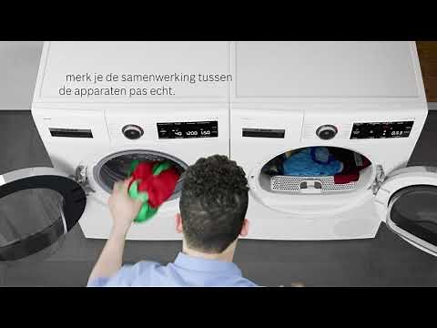 Bosch serie 8 i-DOS wasmachine en AutoClean droger