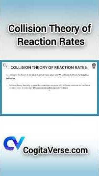 Collision Theory Explained | Reaction Rates #Chemistry #Science #Experiments #funny #AmazingFacts