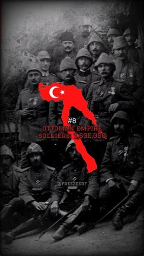 LARGEST ARMIES DURING WW1 #ww1 #war #history #viral #shorts