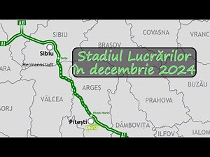 Autostrada A1 Sibiu - Pitești în decembrie 2024