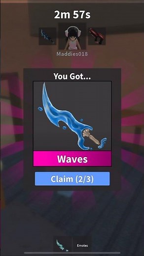 Trading Swirly Axe for Waves and Ocean and Hallowgun in Roblox Mm2
