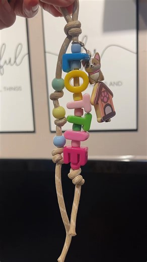 Personalized Bag Charms: Spell Your Name with Beads