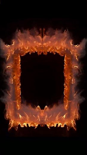 Burning Fire Frame – Flame & Smoke Visual