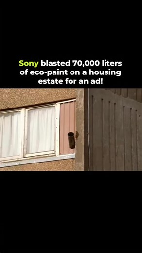 Engage Loom on Instagram: "The Sony Bravia ad, directed by Jonathan Glazer, transformed a derelict Glasgow housing estate into a vibrant canvas using 70,000 liters of eco-friendly paint, blasted via pyrotechnics. Planned by agency Fallon, the £2 million campaign for Sony’s LCD TVs involved three months of testing, 10 days of filming with a 250-person crew, and extensive cleanup. The slow-motion explosions, synced to a minimalist score, emphasized vivid colors—perfectly aligning with the “Colour